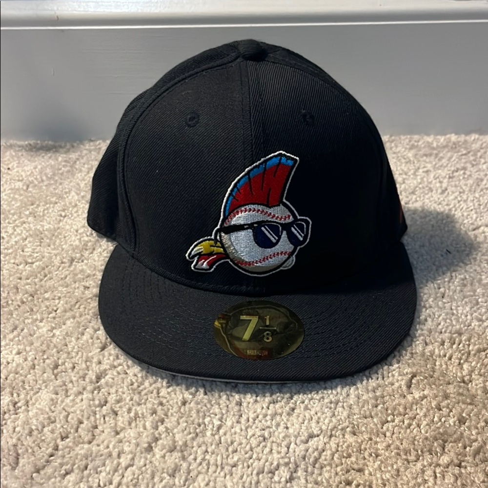 Black Baseball Cap with Embroidered Logo